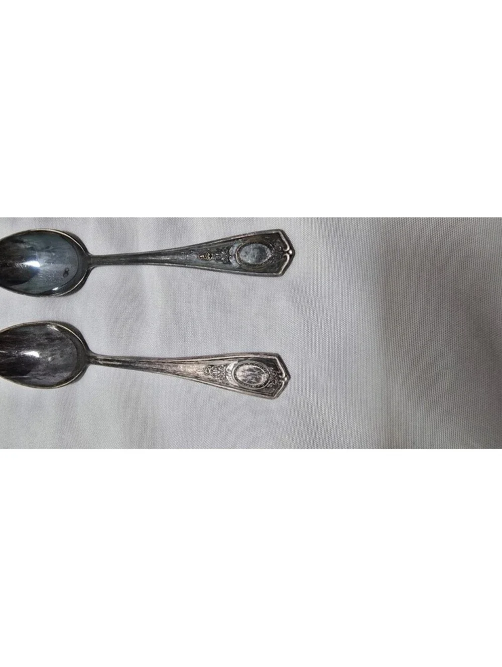 Community Silver Silver Plated Floral Handle Spoons Lot of 6, 6 3/4 in